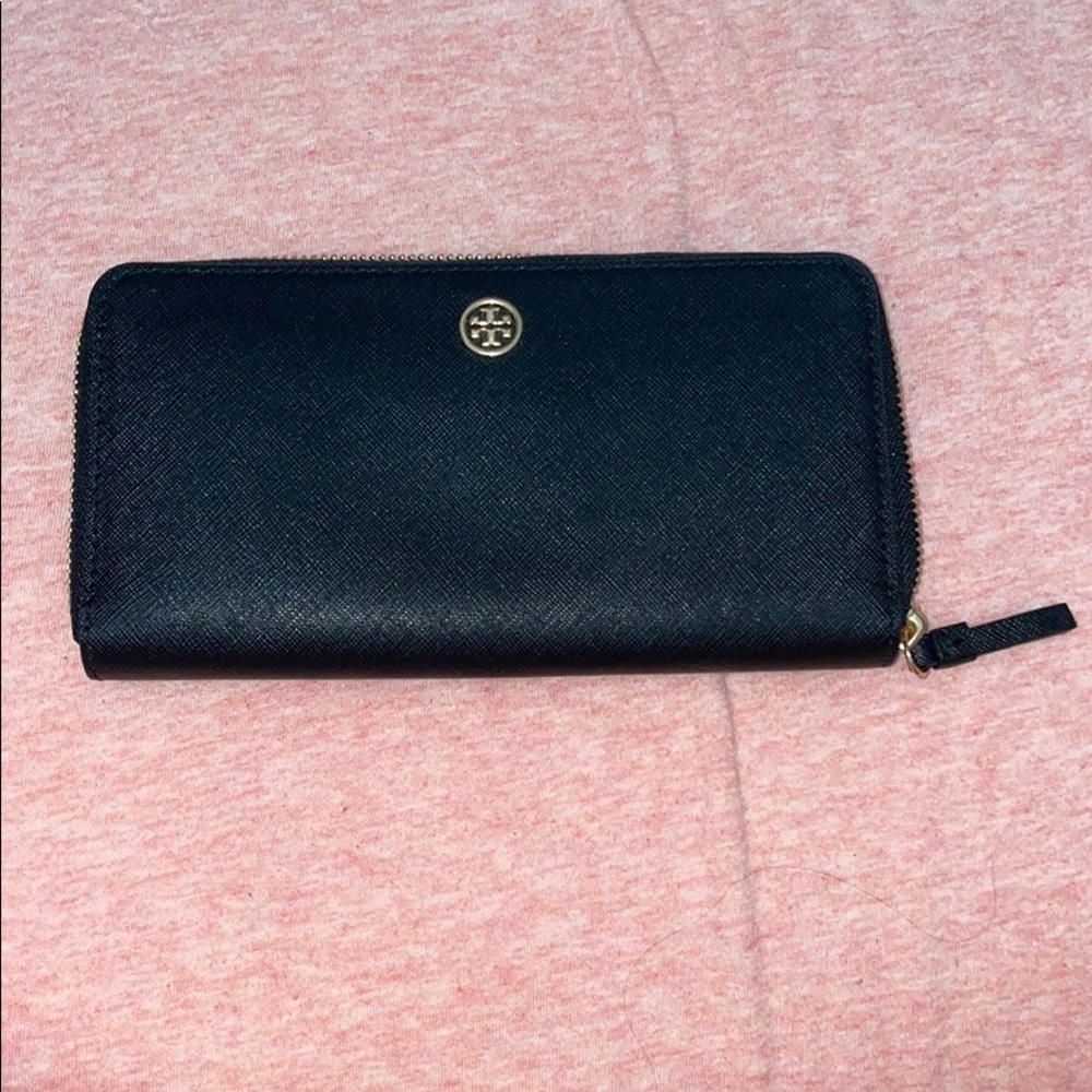 Black leather wallet